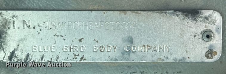 image for item EG6496 2010 Blue Bird Vision school bus