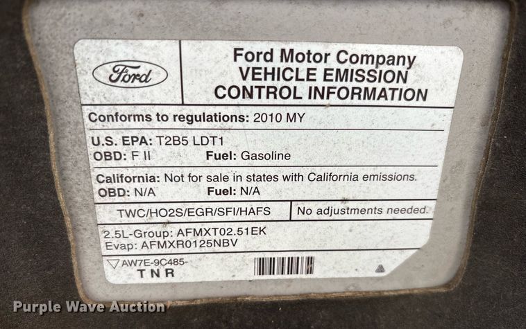 image for item EG8438 2010 Ford Escape SUV