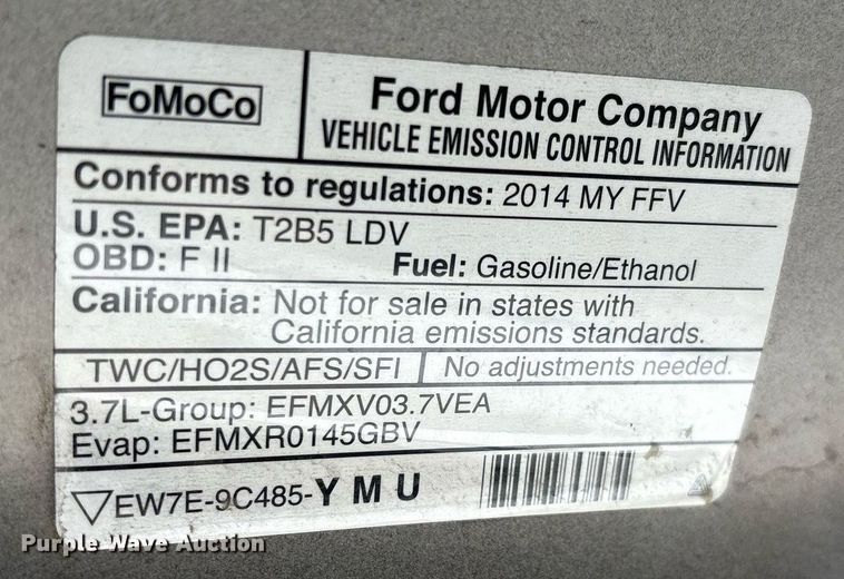 image for item EG8445 2014 Ford Taurus Police Interceptor 