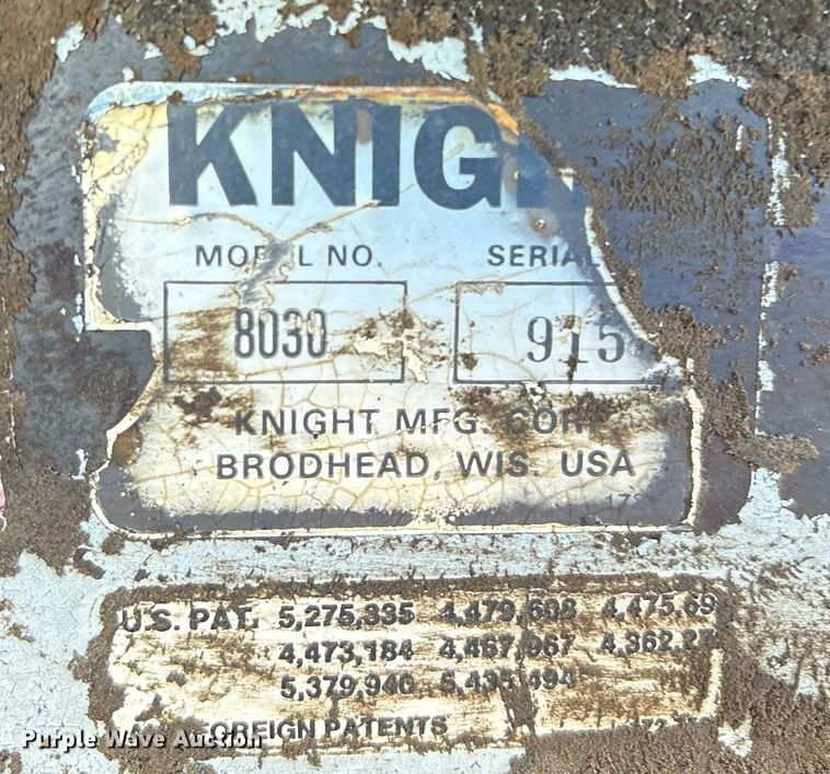 image for item EG8452 1998 Knight 8030 manure spreader