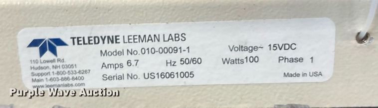image for item EG8467 Teledyne Leeman Labs Hydra II mercury analyzer