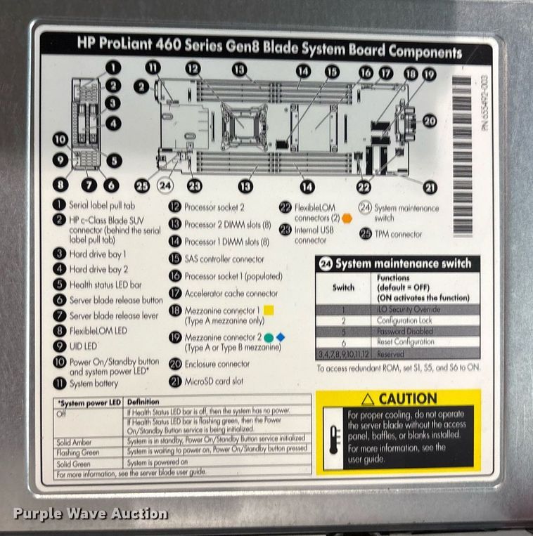 image for item EG8472 HP server parts