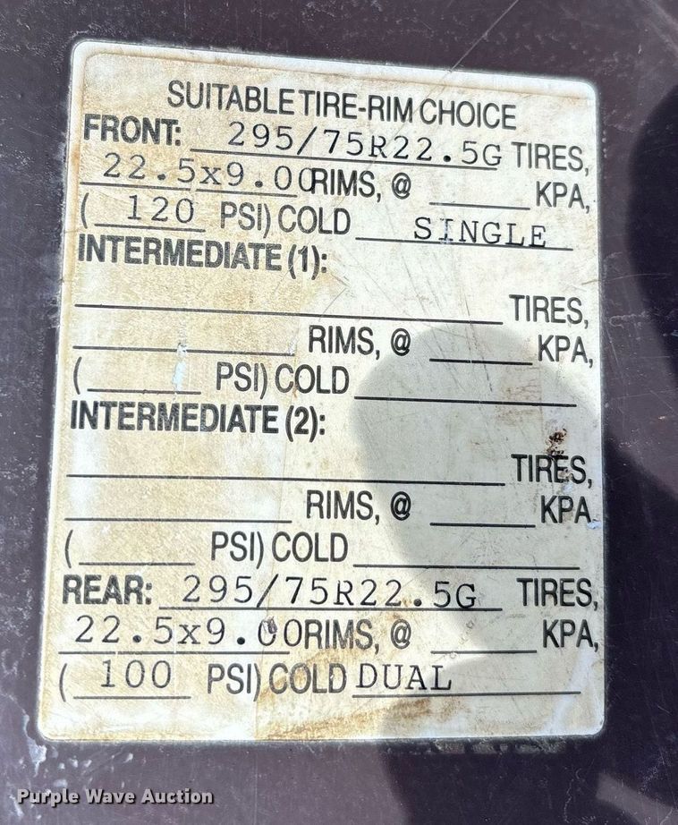 image for item EG8479 2000 International 2554 dump truck