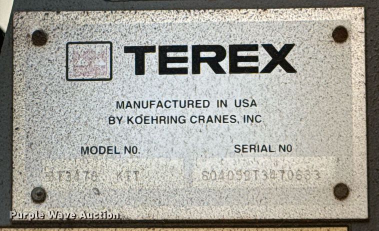 image for item EG8489 Terex  BT3470 crane