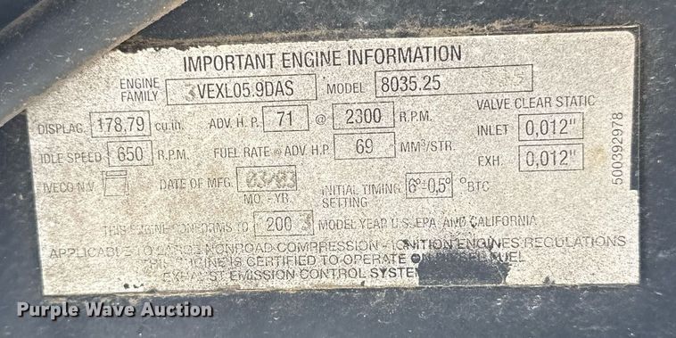 image for item EG8491 2003 New Holland TN65D MFWD tractor