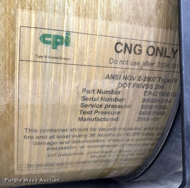 image for item EG8493 CNG tank
