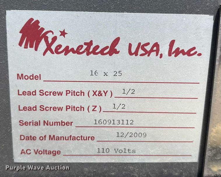 image for item EG8494 Xenetech XOT 16x25 rotary engraver