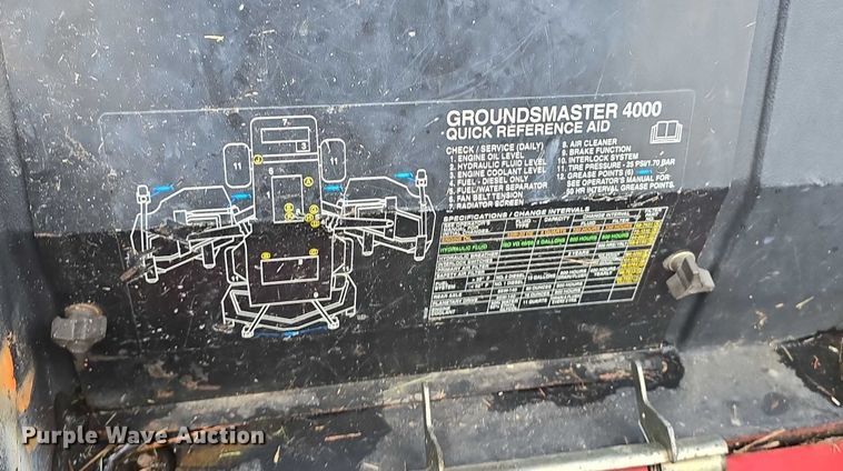image for item EI0003 Toro Groundsmaster 4000-D lawn mower