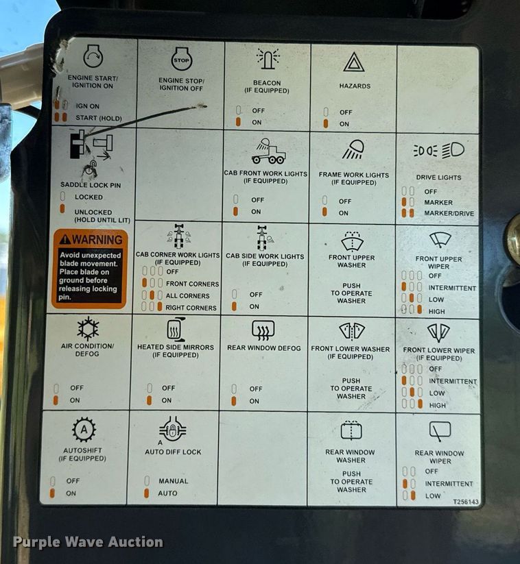 image for item EJ4565 2014 John Deere 672G motor grader