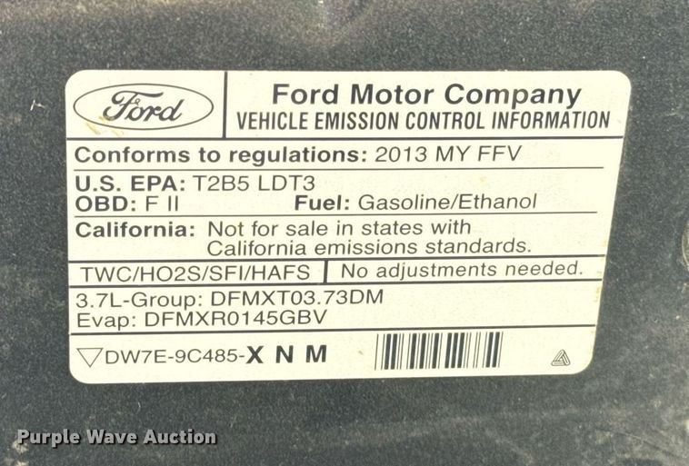 image for item EJ4604 2013 Ford Explorer Police Interceptor SUV