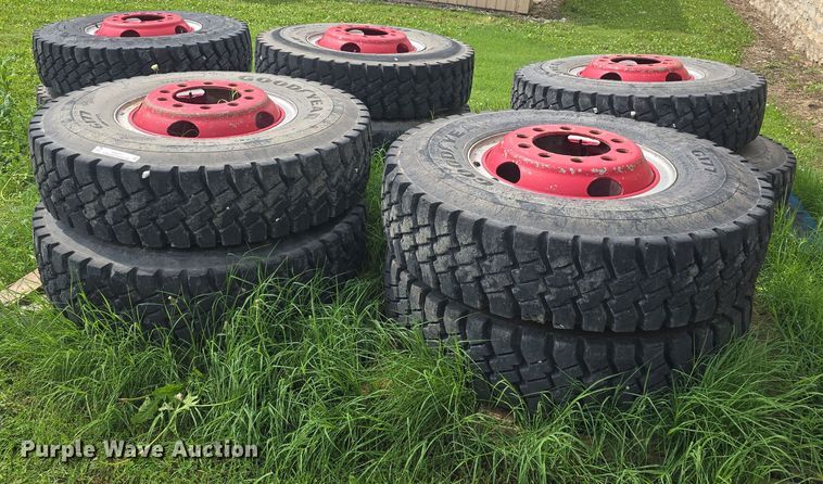 image for item EK5311 (10) Goodyear 11.00R20 tires and wheels