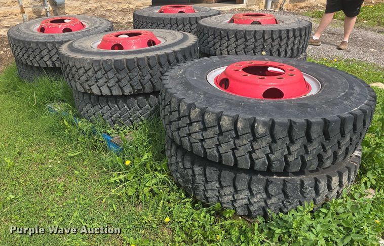 image for item EK5311 (10) Goodyear 11.00R20 tires and wheels