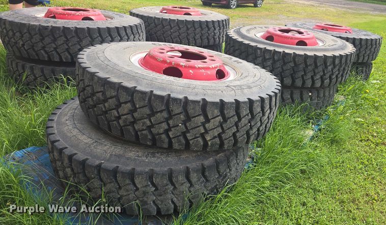 image for item EK5311 (10) Goodyear 11.00R20 tires and wheels