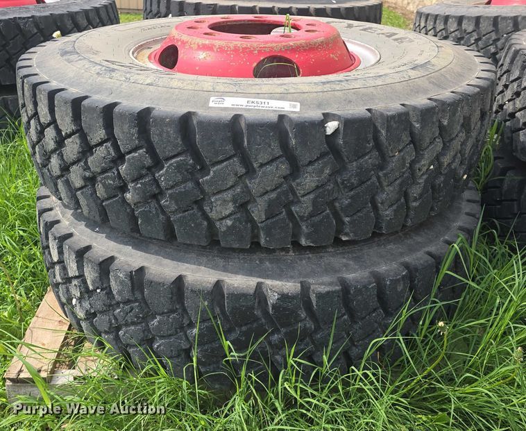 image for item EK5311 (10) Goodyear 11.00R20 tires and wheels