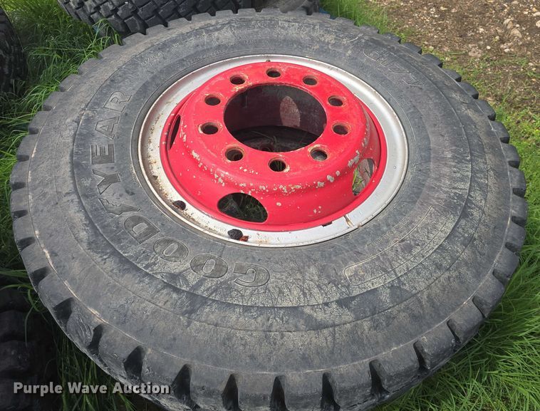 image for item EK5311 (10) Goodyear 11.00R20 tires and wheels
