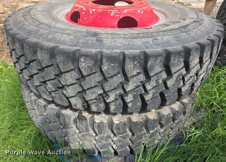 image for item EK5311 (10) Goodyear 11.00R20 tires and wheels