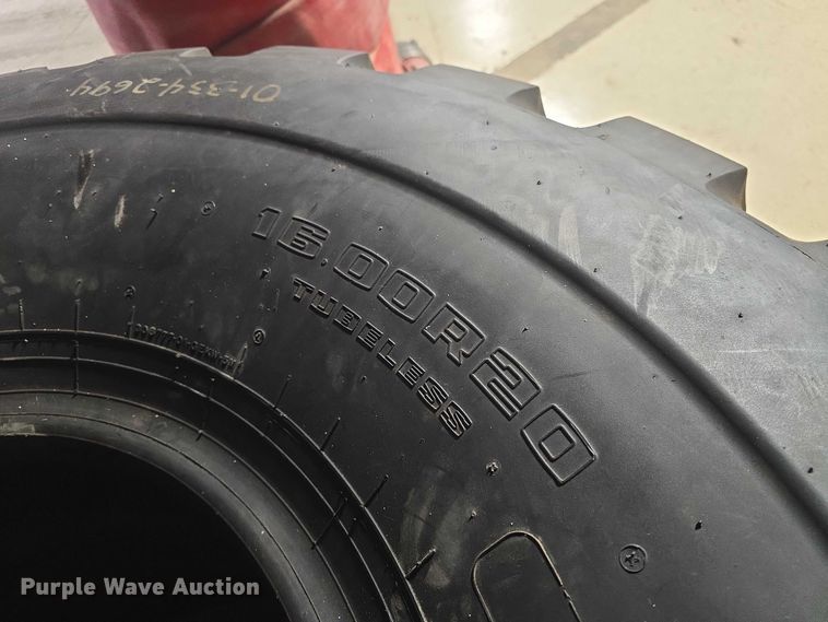 image for item EK5313 (2) Goodyear 16.00R20 tires
