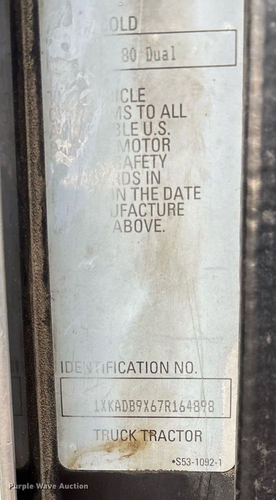 image for item EM2550 2007 Kenworth T600 dump truck