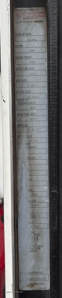 image for item EM2550 2007 Kenworth T600 dump truck