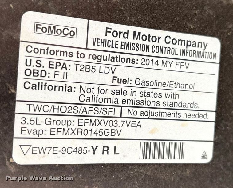 image for item EM2583 2014 Ford Taurus Police Interceptor