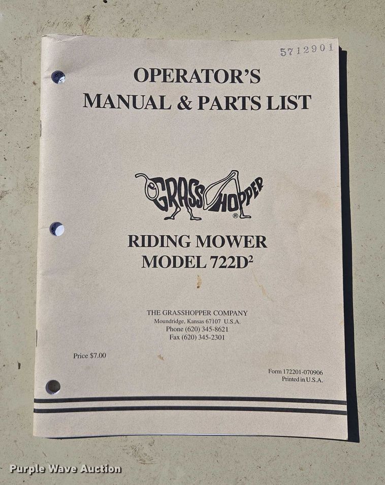 image for item EM7363 Grasshopper 722D ZTR lawn mower