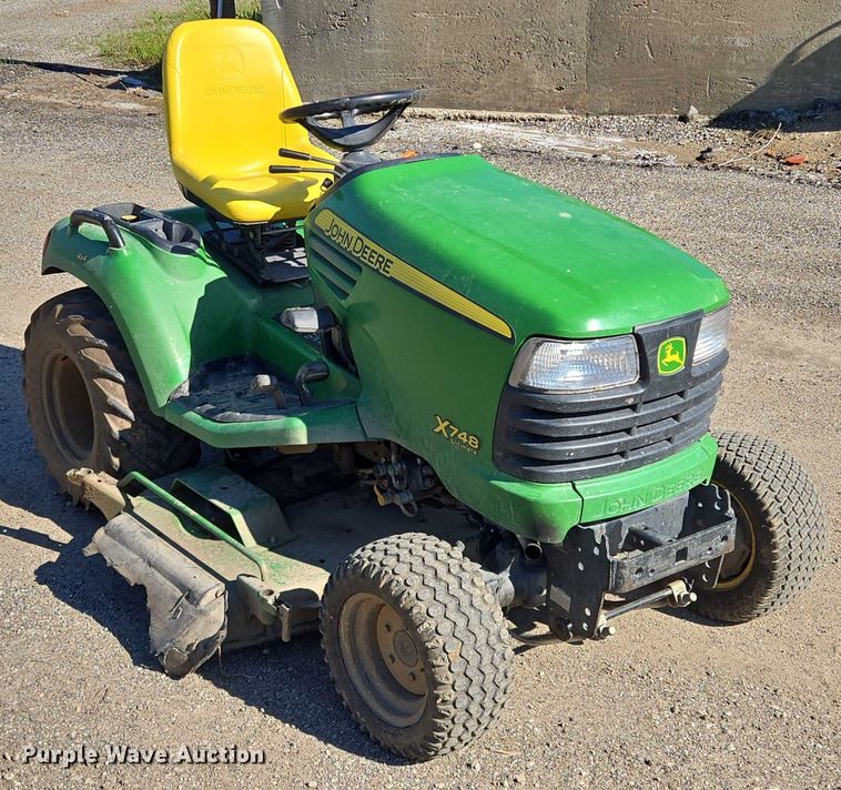 image for item EM7365 John Deere X748 lawn mower