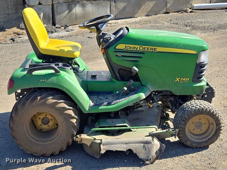 image for item EM7365 John Deere X748 lawn mower