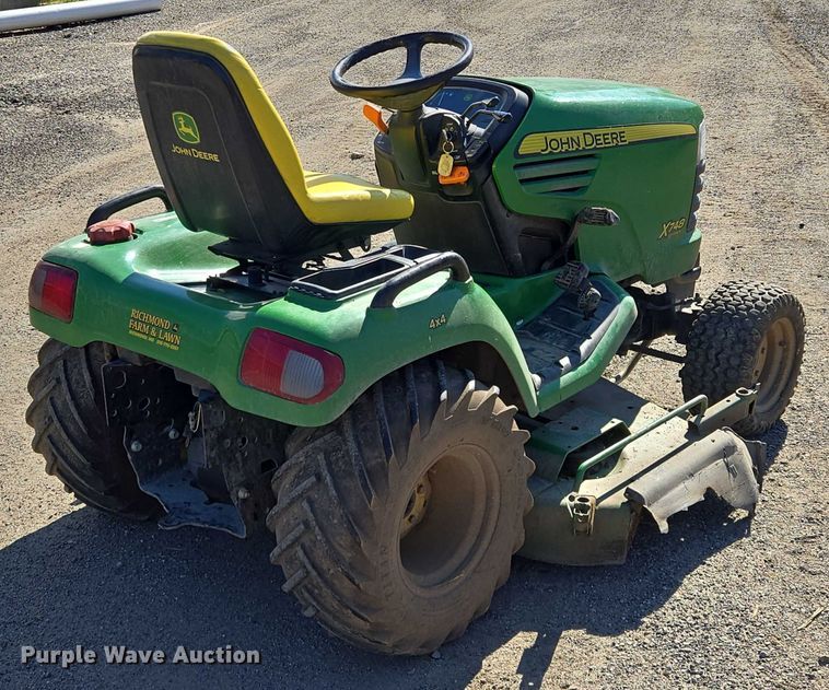 image for item EM7365 John Deere X748 lawn mower