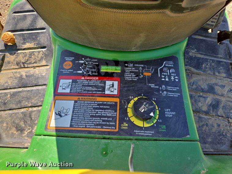 image for item EM7365 John Deere X748 lawn mower