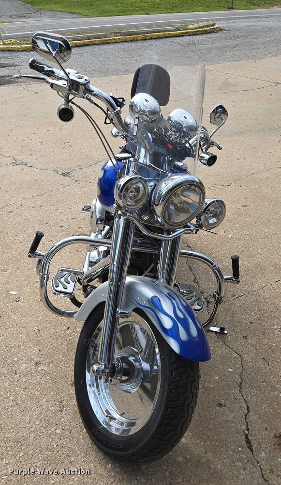 image for item EN3768 2004 Harley Davidson Fat Boy motorcycle