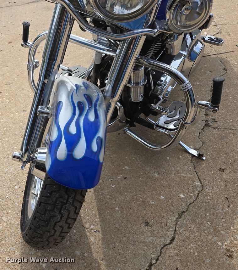 image for item EN3768 2004 Harley Davidson Fat Boy motorcycle