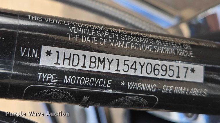 image for item EN3768 2004 Harley Davidson Fat Boy motorcycle