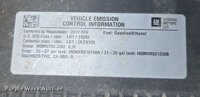 image for item EN3774 2017 Chevrolet Silverado 1500 Crew Cab pickup truck