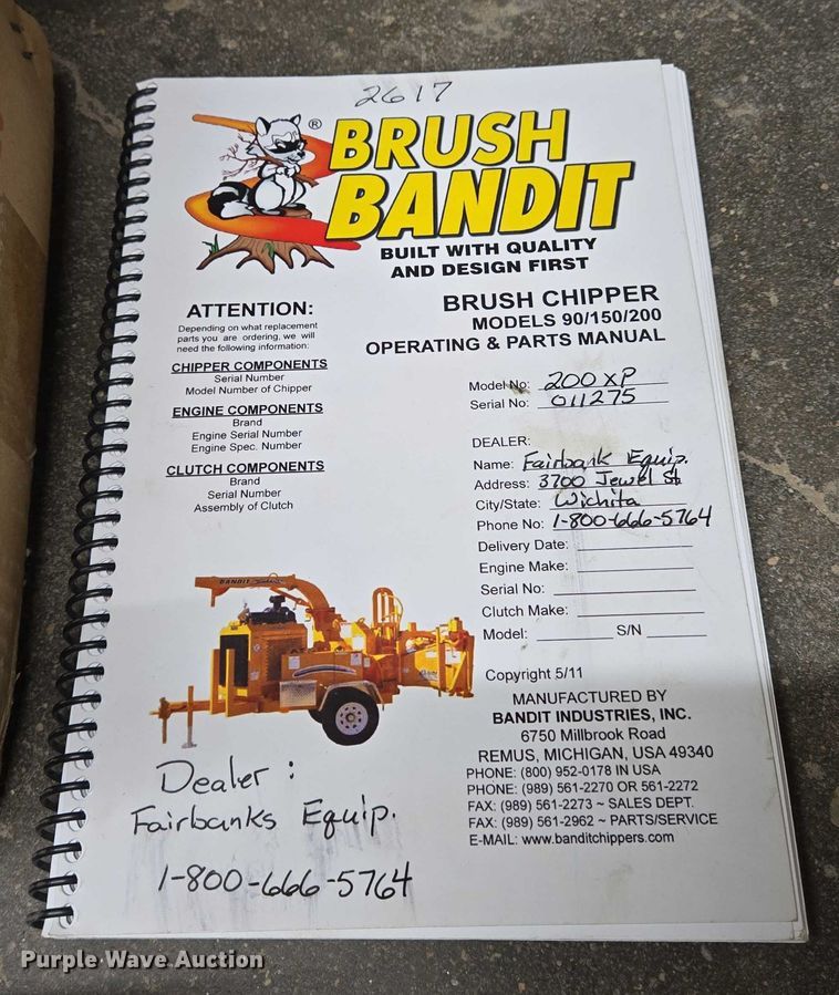 image for item EO0898 1997 Brush Bandit 200 XP wood chipper