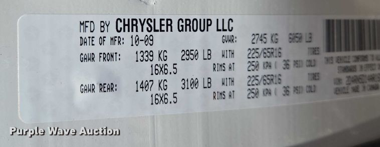 image for item EO0902 2010 Dodge Grand Caravan SXT van