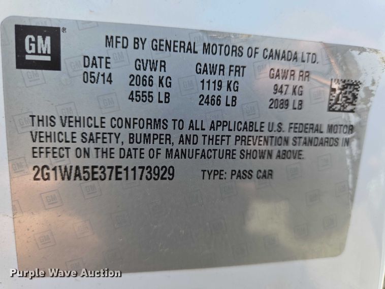 image for item EO0903 2014 Chevrolet Impala 