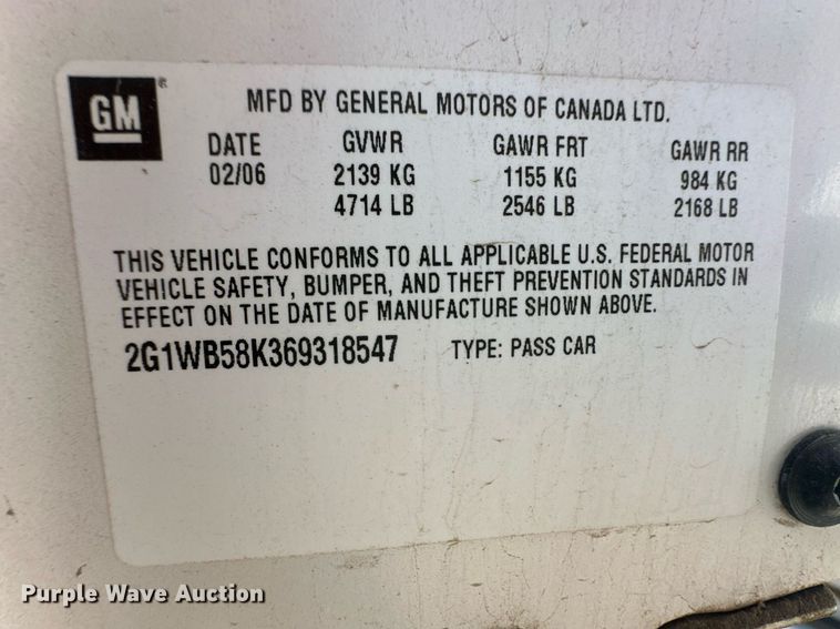 image for item EQ4788 2006 Chevrolet Impala 