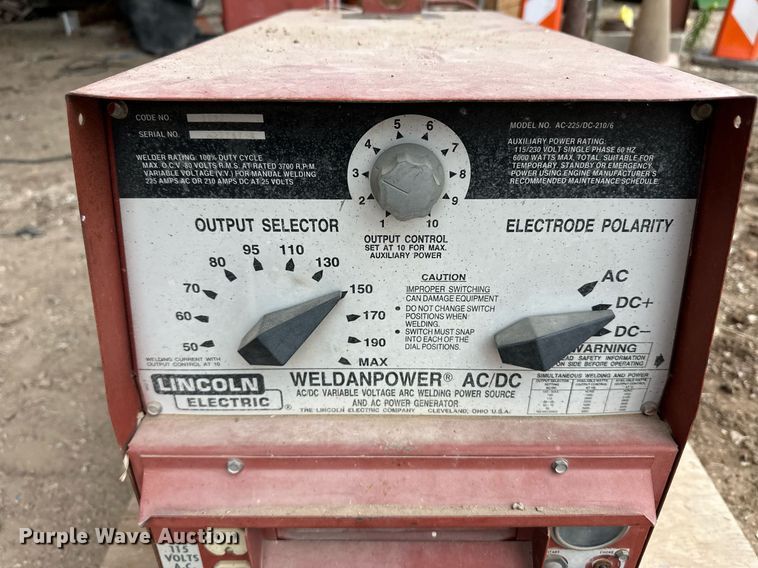 image for item EQ4833 Lincoln Electric Weldanpower welder/generator