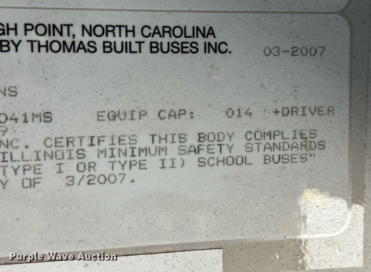 image for item EQ4863 2006 Ford E350 Super Duty school bus