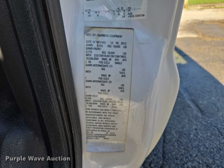 image for item EQ6553 2014 Ford F550 XL Super Duty dump flatbed truck