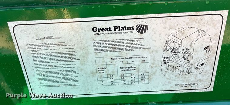 image for item DM1907 2020 Great Plains NTS2609 no-till seeder