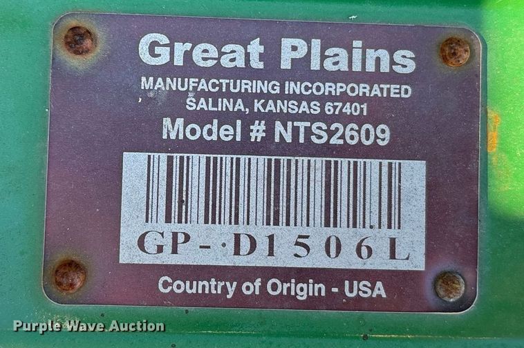 image for item DM1907 2020 Great Plains NTS2609 no-till seeder