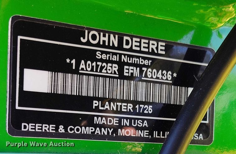 image for item DP4960 2015 John Deere 1725 planter