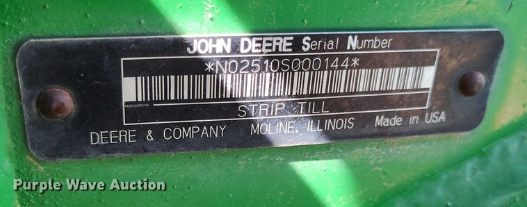 image for item DP4968 John Deere 2510S strip-till