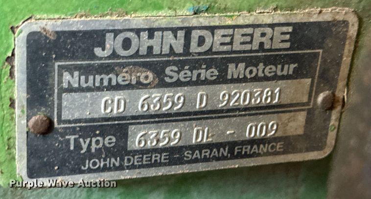 image for item DU9167 1991 John Deere 2955 MFWD tractor