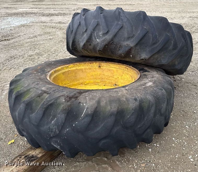image for item DV2672 (2) 20.8-38 Goodyear tires and wheels