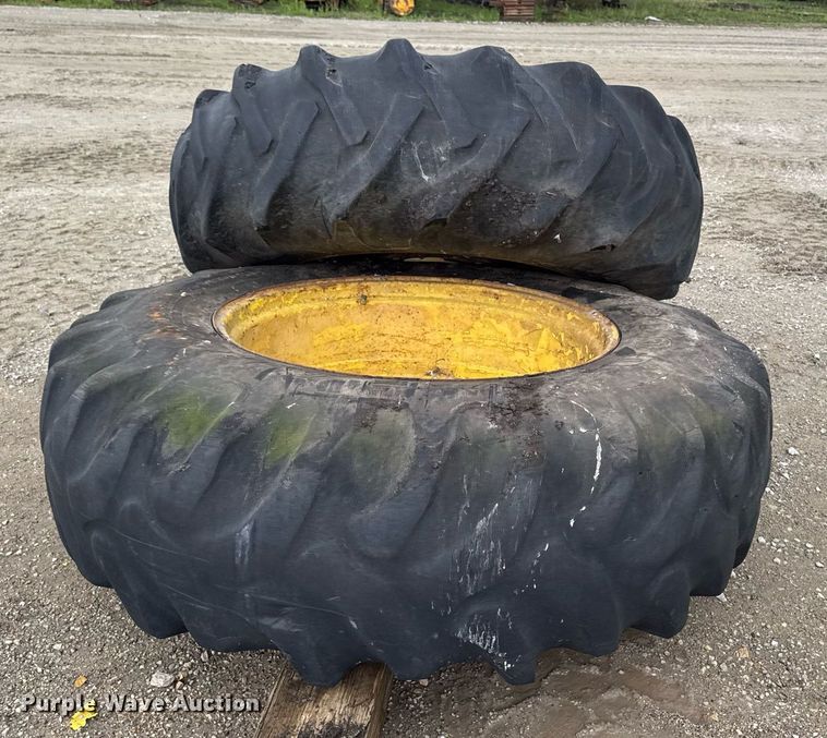 image for item DV2672 (2) 20.8-38 Goodyear tires and wheels