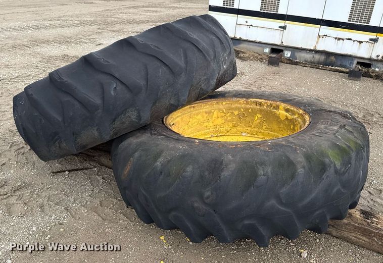 image for item DV2672 (2) 20.8-38 Goodyear tires and wheels