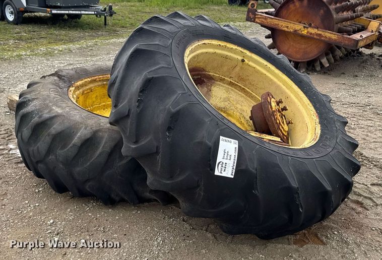 image for item DV2672 (2) 20.8-38 Goodyear tires and wheels