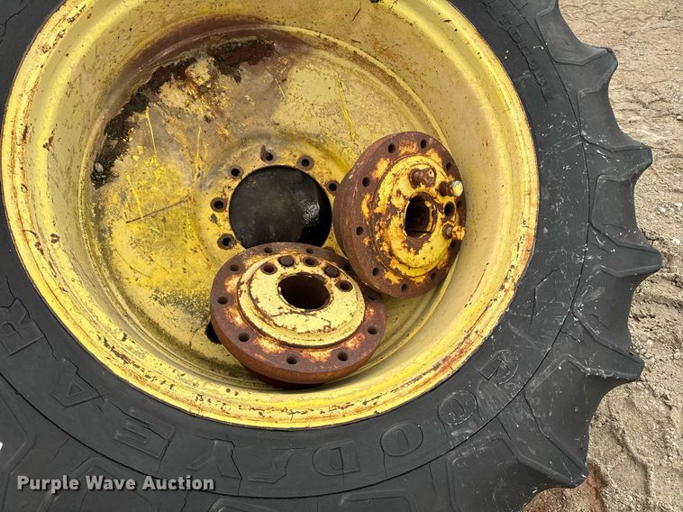 image for item DV2672 (2) 20.8-38 Goodyear tires and wheels